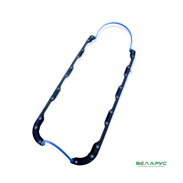 Прокладка 50-1401063(поддона) маслянного картера с РА каркасом силикон синий